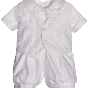 Boys christening/ Baptism short set outfit- 24 mos